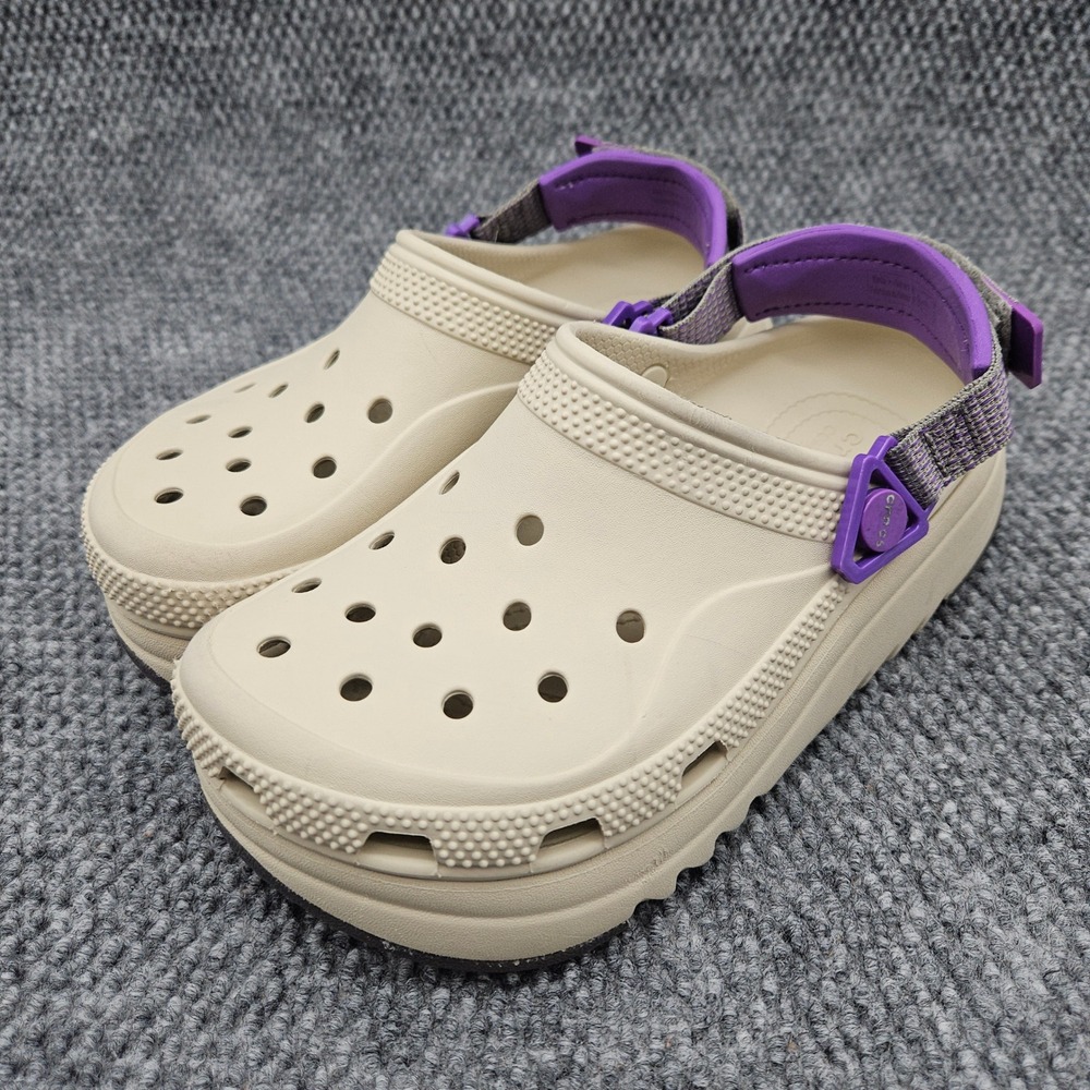 Crocs Hiker Xscape (Women's 7) Beige Clogs Classic Platform All-Terrain Comfort